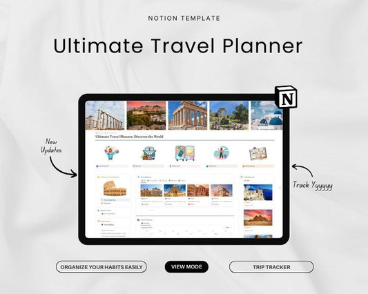Notion Travel Planner & Organizer Template
