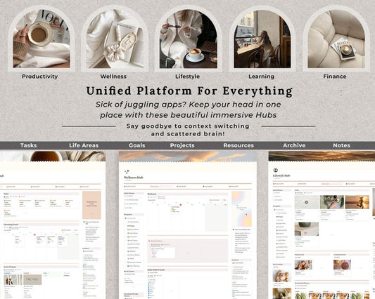 All-in-One Life Planner – Notion Template (50+ Templates)