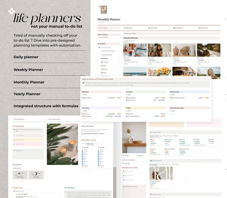 All-in-One Life Planner – Notion Template (50+ Templates)