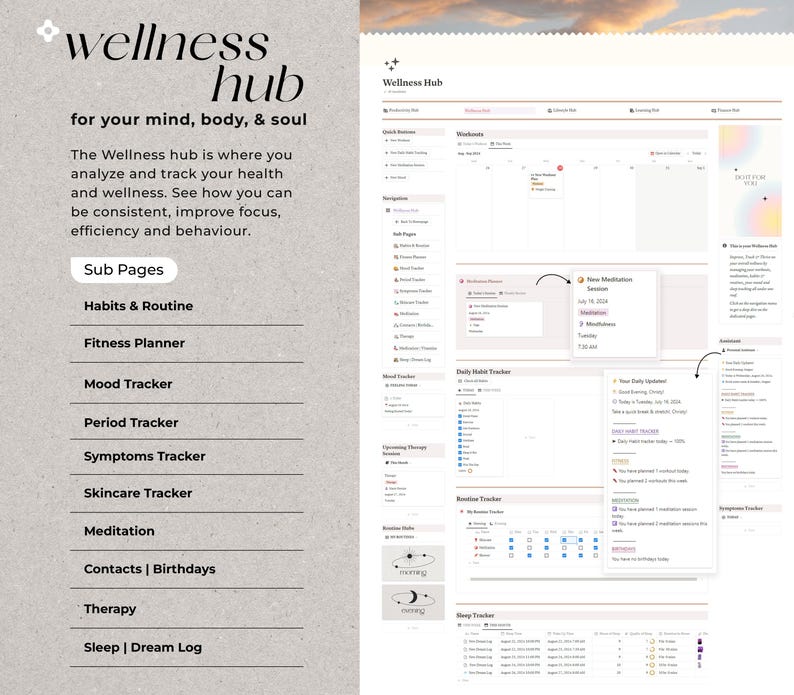All-in-One Life Planner – Notion Template (50+ Templates)