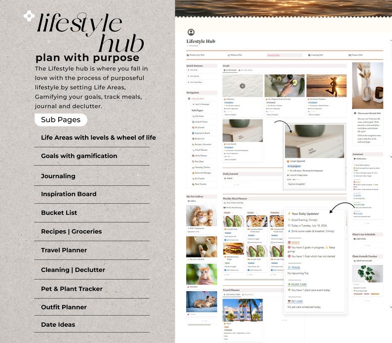 All-in-One Life Planner – Notion Template (50+ Templates)