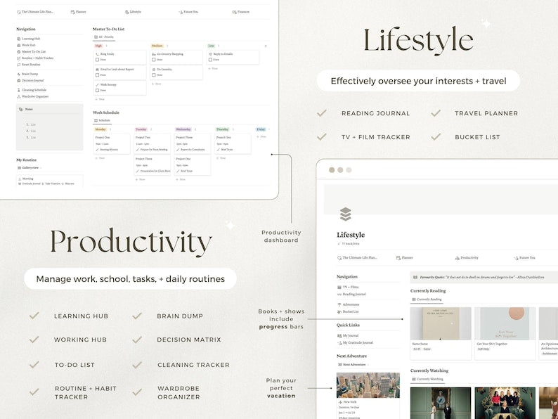Ultimate Notion Life Planner Template