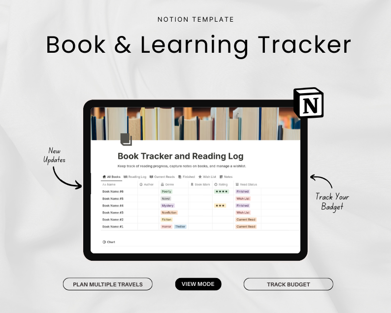 Book & Learning Tracker