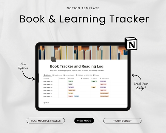 Book & Learning Tracker